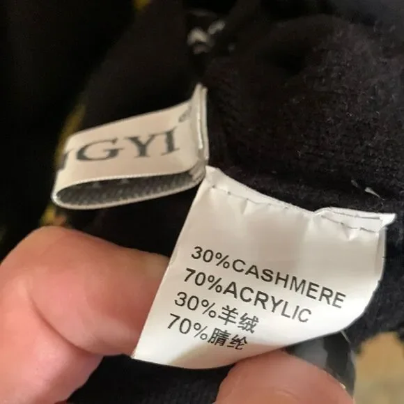 Keyingyi Beauty & Dignity cashmere blend peacock embroidery fringe tunic sweater - Picture 11 of 11